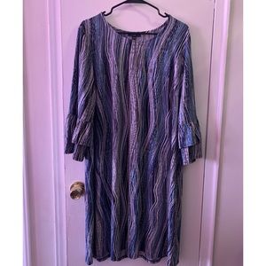 Brand New Blue Multi Color Dress